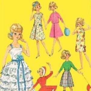 PDF Vintage Dolls 12&quot; Sewing Pattern | Wardrobe Clothes for Dolls 12&quot; | ENGLISH | Digital Download