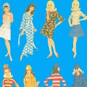 PDF Vintage Fashion Dolls 11-1/4&quot; Sewing Pattern | Wardrobe Clothes for Dolls 11-1/4&quot; | ENGLISH | Digital Download