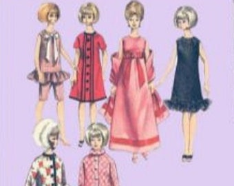 PDF Vintage modepoppen 11-1/2" naaipatroon | Kledingkastkleding voor poppen 11-1/2" | NEDERLANDS | Digitale download