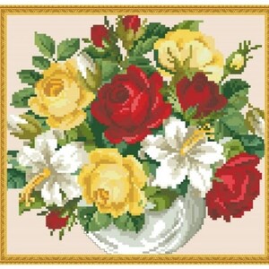 PDF Antique Sampler Counted Vintage Cross Stitch Pattern | Berlin Woolwork | Vintage Scheme | Reproduction Scheme Cross Stitch 19th century