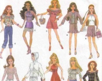 PDF Vintage Barbie 11-1/2" Patrón de costura / Ropa de armario para muñecas 11-1/2" / INGLÉS / Descarga digital