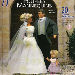 PDF Vintage Fashion Dolls 11-1/2&quot; Sewing Pattern | Wardrobe Clothes for Dolls 11-1/2&quot; | FRENCH | Digital Download
