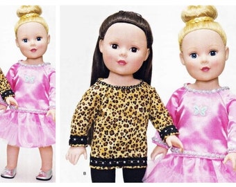 PDF Vintage Simplicity 1274 Dolls 18" Sewing Pattern | Wardrobe Clothes for Dolls 18" | English, French, Spanish | Digital Download