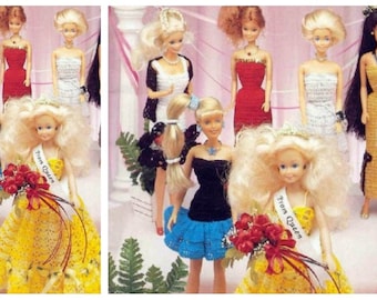 PDF Vintage Barbie 11-1/2" Crochet Pattern | Dresses Crochet Pattern for Dolls 11-1/2" | ENGLISH | Digital Download