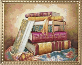 PDF Geteld Vintage Kruissteek Patroon | Boeken | 8 Maten | Zeer gedetailleerd kruissteekpatroon