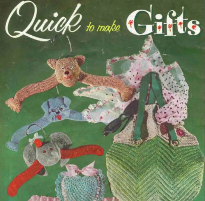 PDF Vintage Crochet Pattern Crochet Pattern Quick Make Gifts Etsy