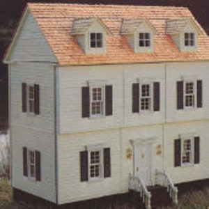 PDF Vintage Pattern Building a Dollhouse 3 Stiyles - Victorian, Colonial, Georgian | 1" to 1" Scale | ENGLISH | Digital Download image 4