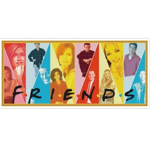 PDF Counted Vintage Cross Stitch Pattern | Friends | 2 Sizes | Highly Detailed Cross Stitch Pattern