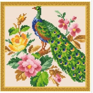 PDF Antique Sampler Counted Vintage Cross Stitch Pattern | Berlin Woolwork | Vintage Scheme | Reproduction Scheme Cross Stitch 19th century