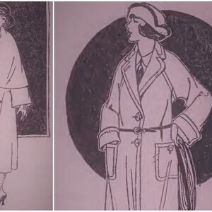 May include: Two women wearing long, white coats. The woman on the left is wearing a hat and has her hand on her hip. The woman on the right is wearing a hat and has her hand in her pocket.