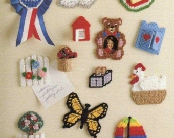 PDF Vintage Plastic Canvas Pattern | Plastic Canvas Pattern Fridgies | Plastic Canvas 7-Count | ENGLISH | Digital Download
