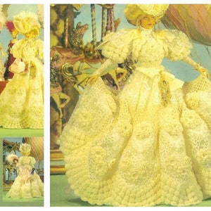 PDF Vintage Barbie 11-1/2" Crochet Pattern | Luxury Dress Crochet Patterns for Dolls 11-1/2" | ENGLISH | Digital Download