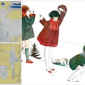 PDF Vintage Knitting and Crochet Pattern | Vintage Knitting and Crochet Pattern Tracksuits for Children | FRENCH | Digital Download