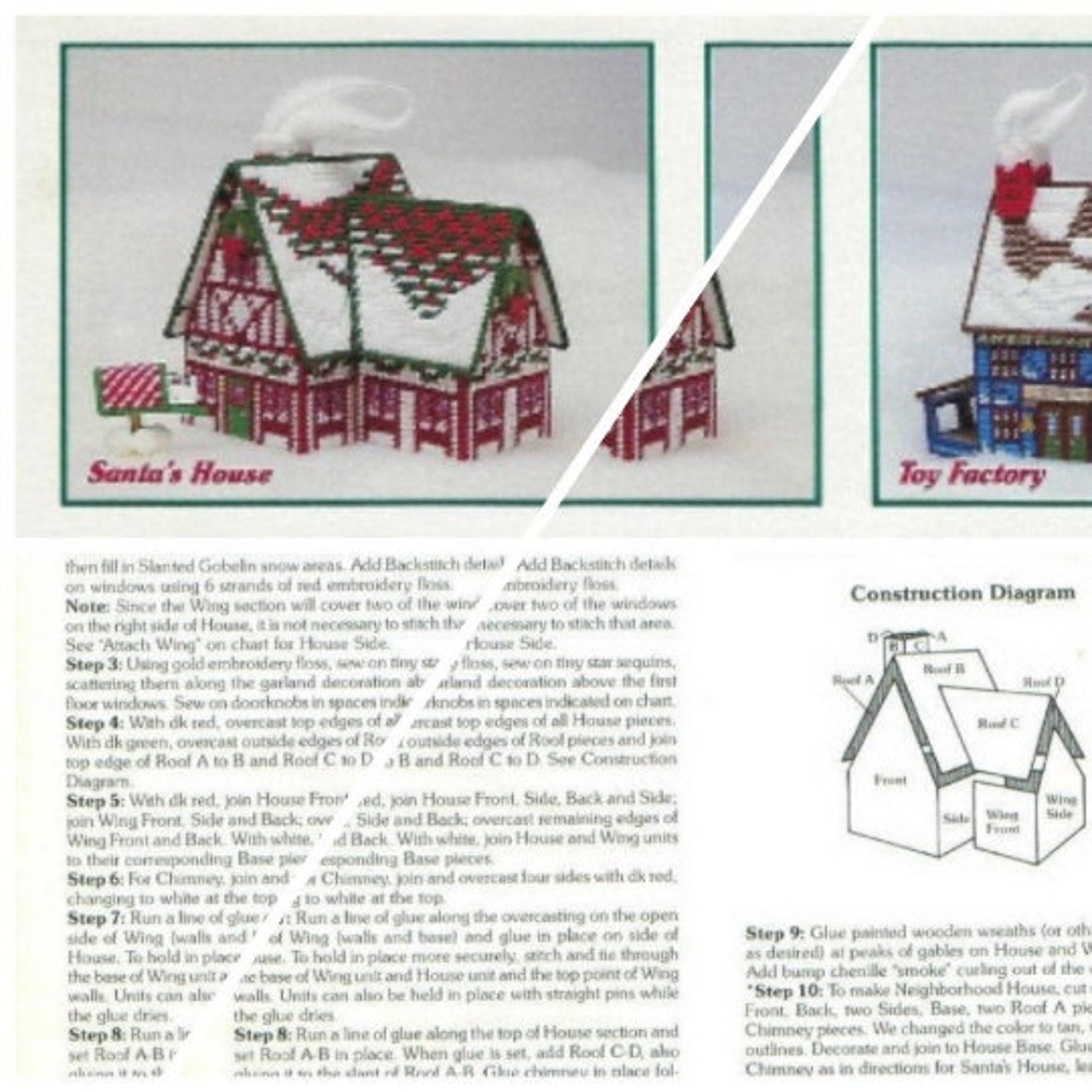 PDF Vintage Plastic Canvas Pattern Plastic Canvas Pattern Etsy