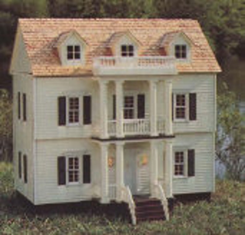 PDF Vintage Pattern Building a Dollhouse 3 Stiyles - Victorian, Colonial, Georgian | 1" to 1" Scale | ENGLISH | Digital Download image 5