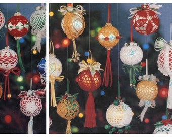 PDF Vintage Crochet Pattern | Christmas Pattern | Crochet Pattern Tree Balls | ENGLISH | Digital Download