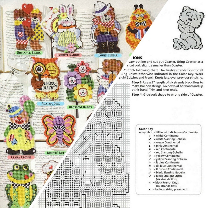 PDF Vintage Plastic Canvas Pattern Plastic Canvas Pattern Etsy