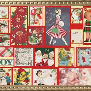 PDF Zählmuster Kreuzstich Stickmuster | Weihnachts-Adventskalender | Hochdetailliertes Kreuzstichmuster