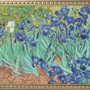 PDF Counted Vintage Cross Stitch Pattern | Irises | Vincent Van Gogh 1889 | 7 Sizes | Highly Detailed Cross Stitch Pattern