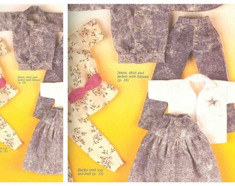 Patrón de costura para muñecas de moda vintage de 11-1/2" en formato PDF / Ropa de vestuario para muñecas de 11-1/2" / INGLÉS / Descarga digital