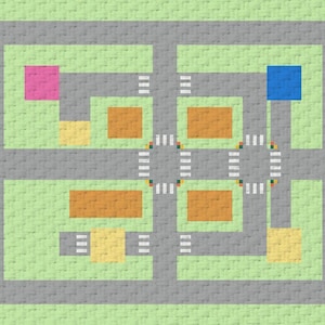 Crochet Pattern C2C Game Road Counted For Crocheting Afghan Plaid Blankets Carpet Digital Download PDF