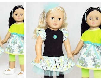 PDF Vintage Simplicity 1496 Dolls 18" Sewing Pattern | Wardrobe Clothes for Dolls 18" | French, Spanish | Digital Download