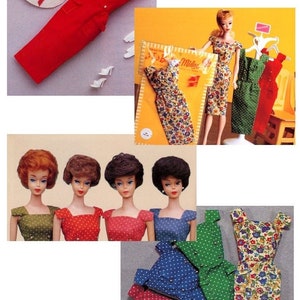 PDF Vintage Fashion Dolls 11-1/2&quot; Sewing Pattern | Wardrobe Clothes for Dolls 11-1/2&quot; | ENGLISH | Digital Download