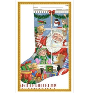 PDF Vintage Cross Stitch Pattern | Christmas Boot | Scheme Cross Stitch Christmas Boot | ENGLISH | Digital Download