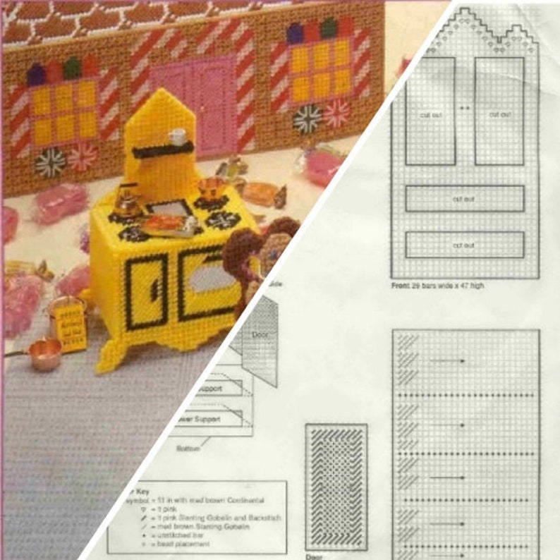 PDF Vintage Plastic Canvas Pattern Plastic Canvas Pattern Etsy