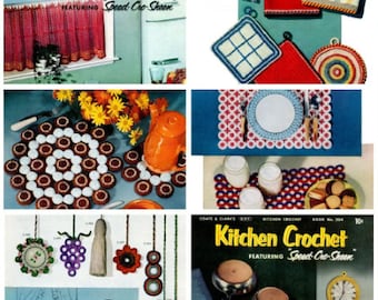 PDF Vintage Crochet Pattern | Crochet Pattern Kitchen Crochet | ENGLISH | Digital Download