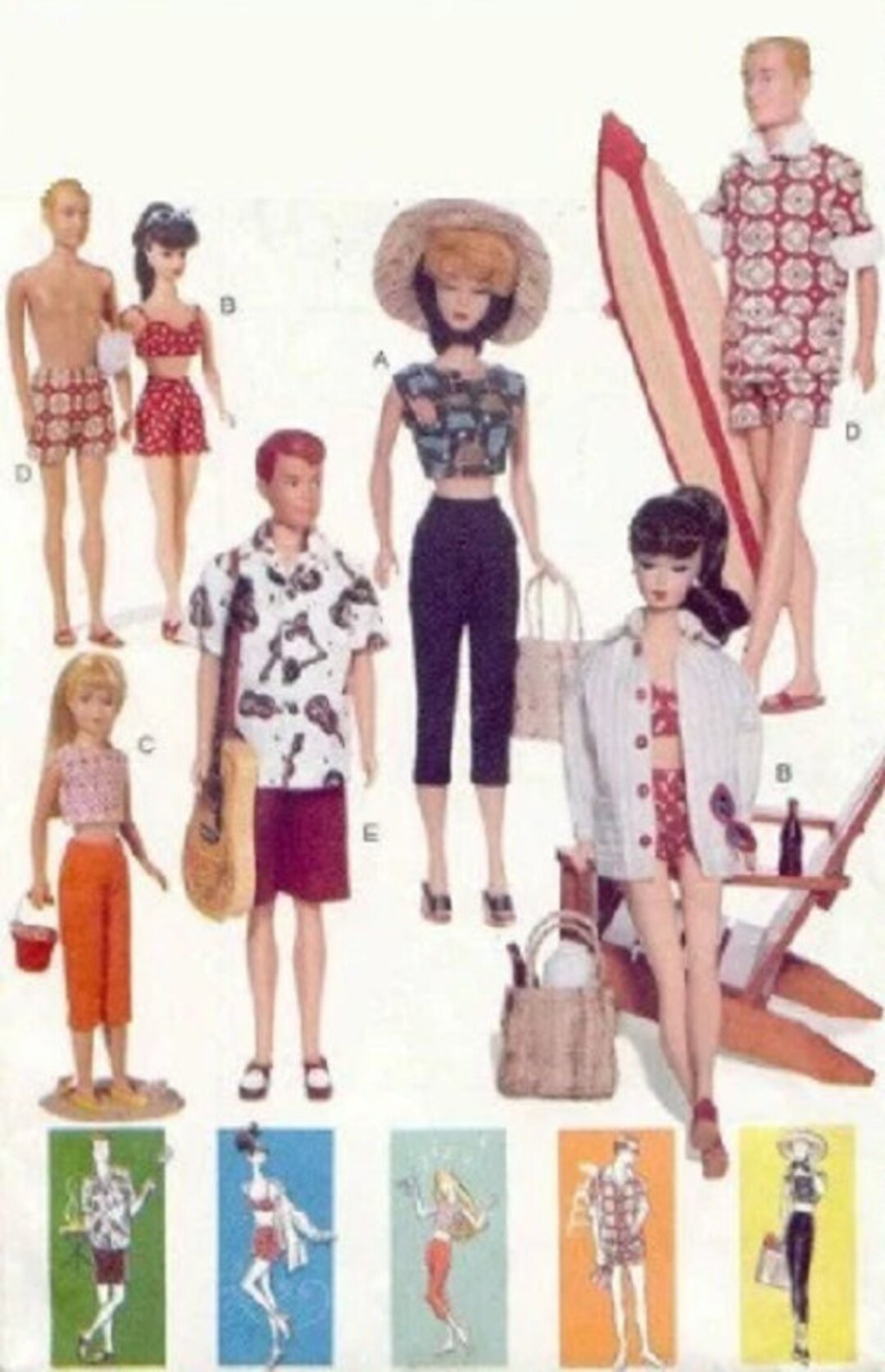 PDF Vintage Fashion Dolls 11-1/2" - 12" Sewing Pattern | Wardrobe ...
