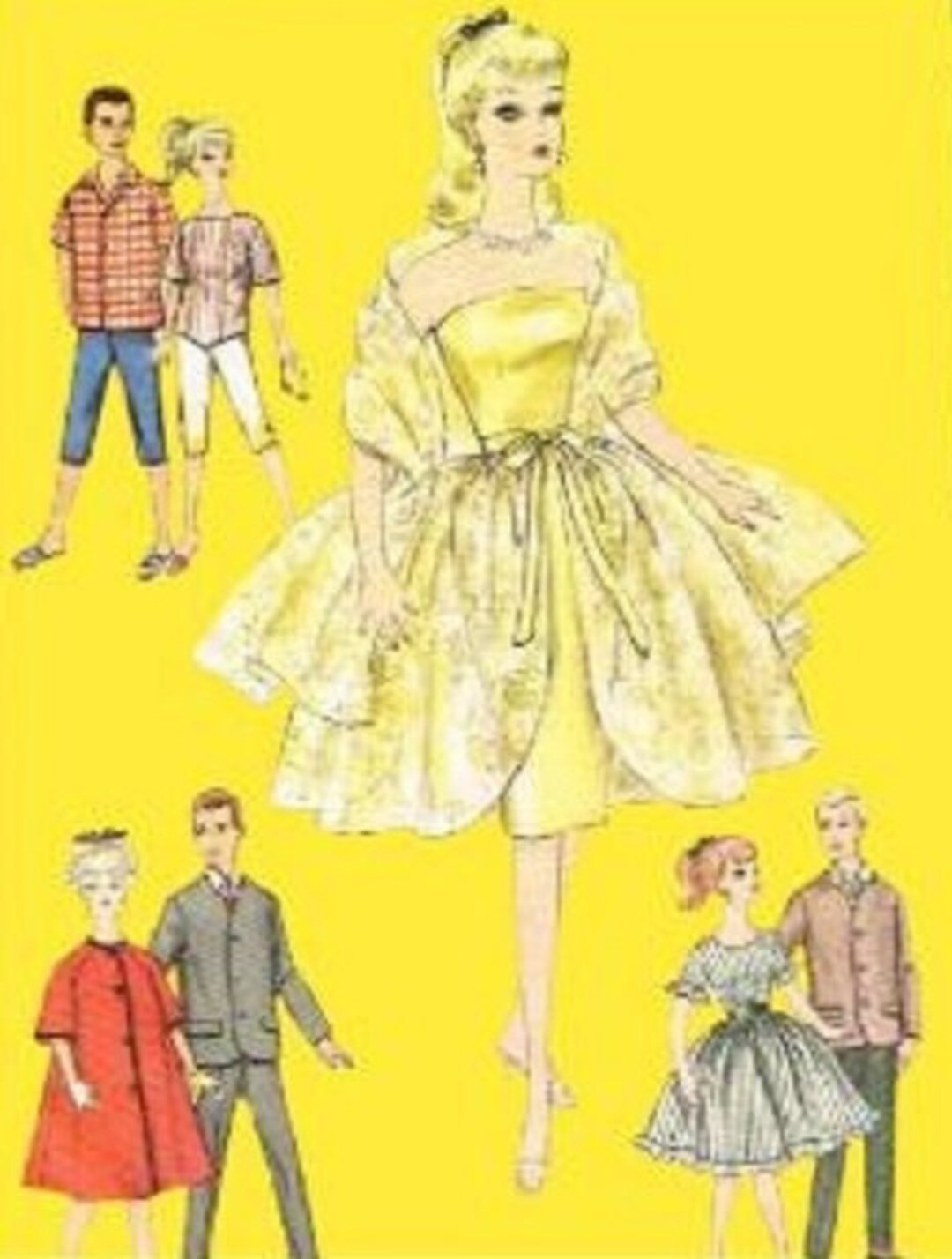 PDF Vintage Fashion Dolls 11-1/2" - 12" Sewing Pattern | Wardrobe ...