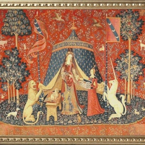 PDF Counted Vintage Cross Stitch Pattern | The Lady with the Unicorn | Late 15th century | 5 Sizes | Highly Detailed Cross Stitch Pattern