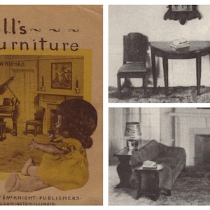 PDF Vintage Schnittmuster Möbelbau Puppenhaus | Zeichnungen | DEUTSCH | Digitaler Download