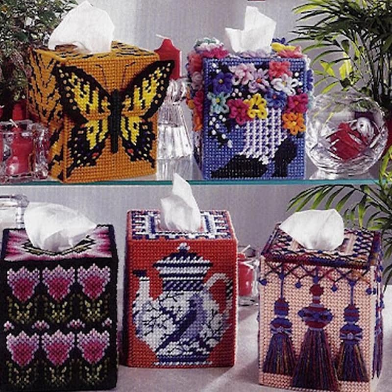 Plastic Canvas Patterns Tissue Box - Etsy
