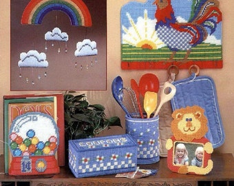 PDF Vintage Plastic Canvas Pattern | Plastic Canvas Pattern Easy To Make Plastic Canvas Projects | ENGLISH | Digital Download