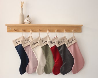 Hera Christmas Stocking - Personalized Velvet Christmas Stocking - Monogram Stockings - Family Stockings - Personalized Stocking