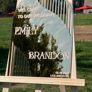 Gold Acrylic Wedding Welcome Sign ,Acrylic Welcome Sign, Wedding Signage, Acrylic Wedding Sign, 3D Welcome Sign, Custom Wedding Sign