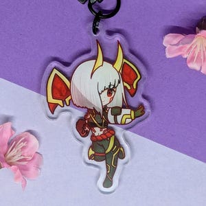 PRE-ORDER Kai&#39;sa Keychain | Inkshadow | League of Legends | Acrylic Charm | Keychain