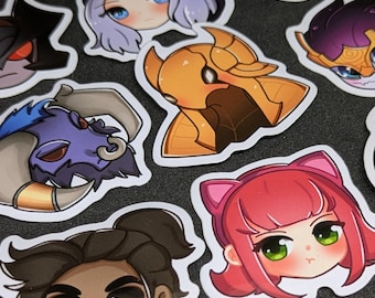 Pegatina de vinilo de League of Legends / LoL / Aatrox Ahri Akali Akshan Alistar Amumu Anivia Annie Aphelios Ashe Aurelion Sol Azir