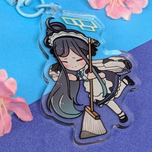 Maid Arisu Keychain | Blue Archive | Tendou Arisu | Acrylic Charm | Double-sided