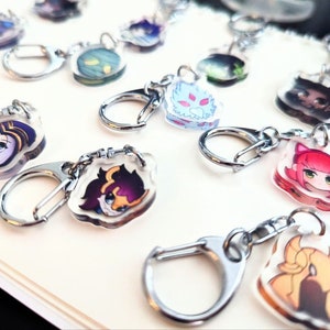 LoL Mini Charm | Keychain | Double-sided | Aatrox Ahri Akali Akshan Alistar Amumu Anivia Annie Aphelios Ashe Aurelion Sol Azir