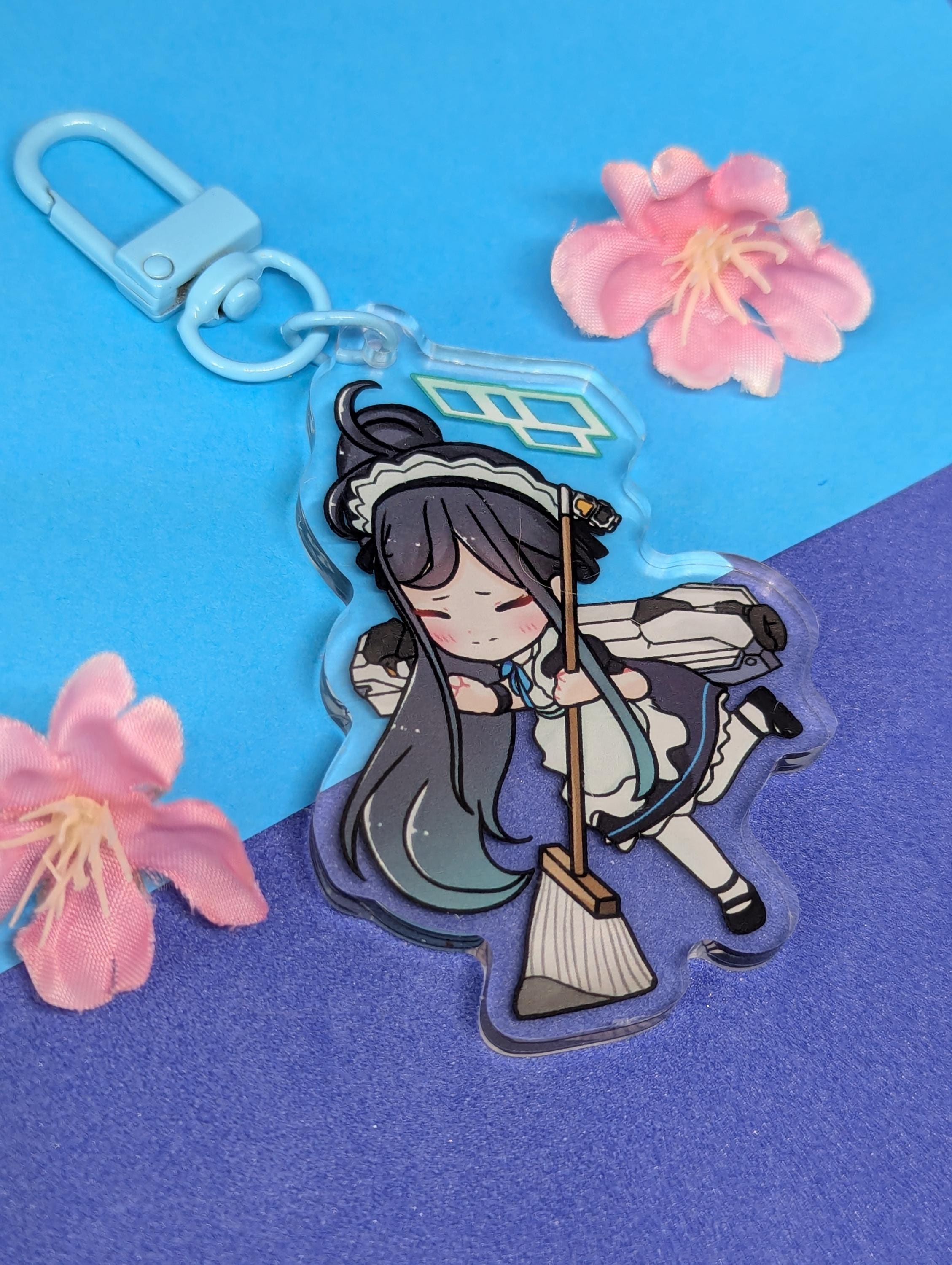 Maid Arisu Keychain | Blue Archive | Tendou Arisu | Acrylic Charm