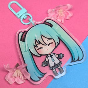 Hatsune Miku Keychain | Project Sekai | Colorful Stage | Acrylic Keychain | Chibi Kawaii Charm