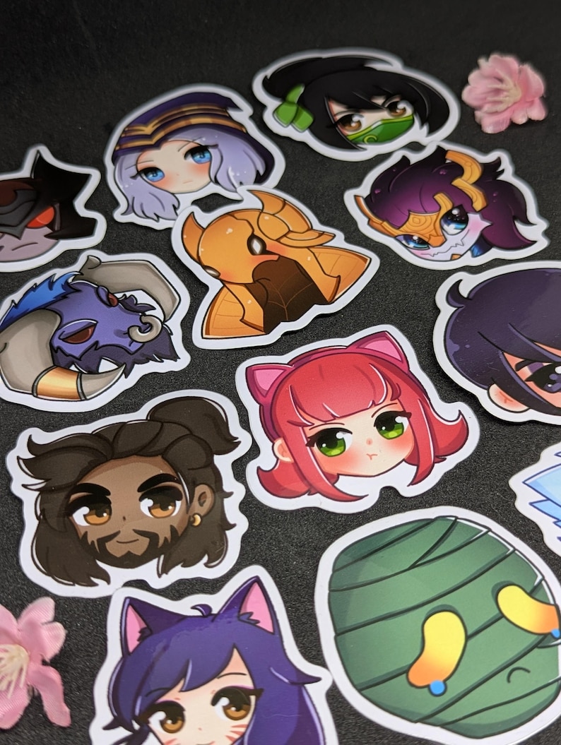 League of Legends Vinyl Sticker | Lol | Aatrox Ahri Akali Akshan ...