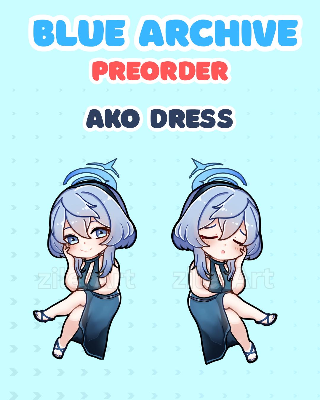 ako dress blue archive (Dress Ver.) Keychain | | Amau Ako | Acrylic Charm Debates rage over color Rembo Size:46Short