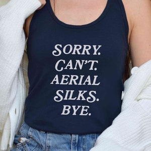 Aerial Silks Shirt, Aerial Dance Tank, Aerialist Gift, Aerialist Tank Top, Aerial Yoga Tanktop, Trapeze, Aerial Arts, Circus Arts Ariel Gift