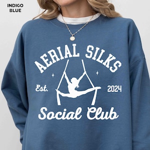 Aerial Silks Sweatshirt, Aerial Hoop Aerialist Gift, Aerial Dancer, Aerialist, Aerial Yoga, Trapeze, Aerial Arts, Circus Arts, Ariel Gift