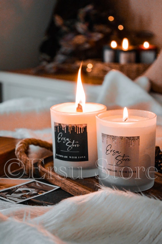 Kerzen In Gläsern Set | Deko Kerzen Set | Kerzen im Glas | Brautparty Geschenk | Wohnkultur | Geschenk Kerzen Set