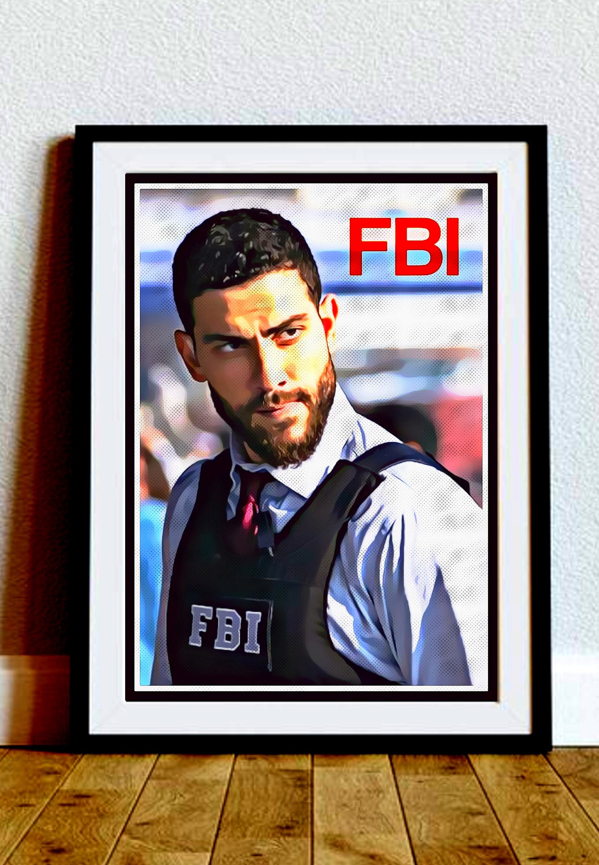FBI TV Series - Zeeko Zaki Tribute Pop Art Style Poster